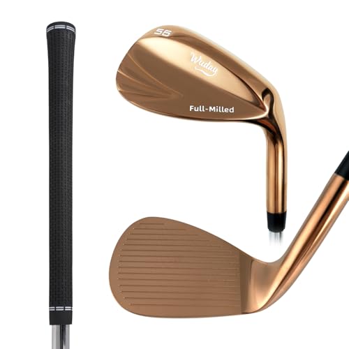 Wuday Golf Wedge for Right Hand Full Face CNC Milled (Golden 52 Degree)