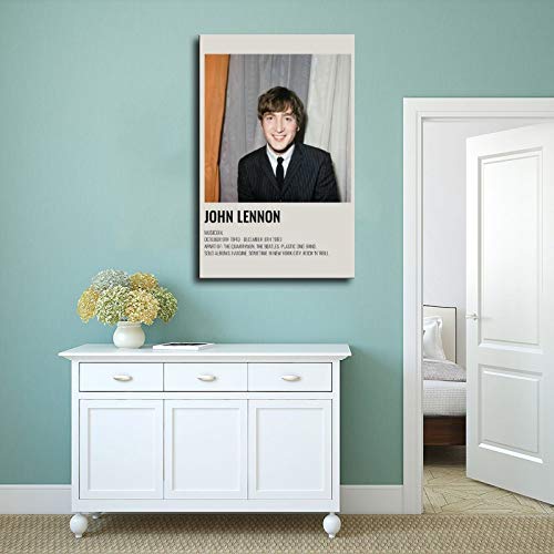 Poster esthétique vintage John Lennon des années 90 pour chambre à coucher, décoration sportive, paysage, bureau, chambre, cadeau, 50 × 75 cm - Les Beatles, Paul McCartney, John Lennon, RIngo Starr, George Harrison Poster esthétique vintage John Lennon des années 90 pour chambre à coucher, décoration sportive, paysage, bureau, chambre, cadeau, 50 × 75 cm – Image 5
