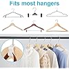 100 PCS Space Saving Hanger Hooks and Clips for Plastic Hangers (White)