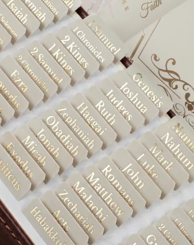 Bible Tabs, Large Print Laminated Bible Tabs with...