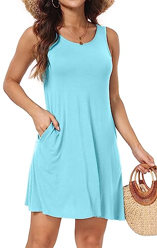 Short/Long Sleeve Women's Cold Shoulder Dress with Pockets Casual Swing T-Shirt Dresses - Image 3