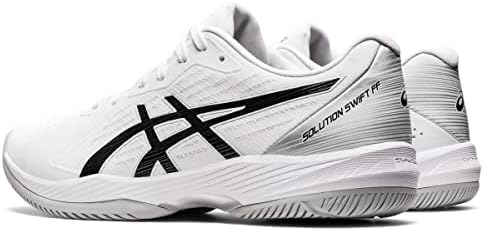 ASICS Men's Solution Swift FlyteFoam Tennis Shoes, 10.5, White/Black | Image 2