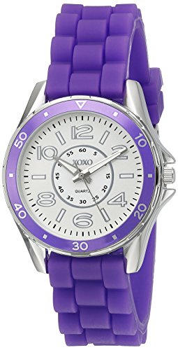 Relojes Despertadores, Wireless XOXO - Reloj de cuarzo para mujer, color morado XO8084)