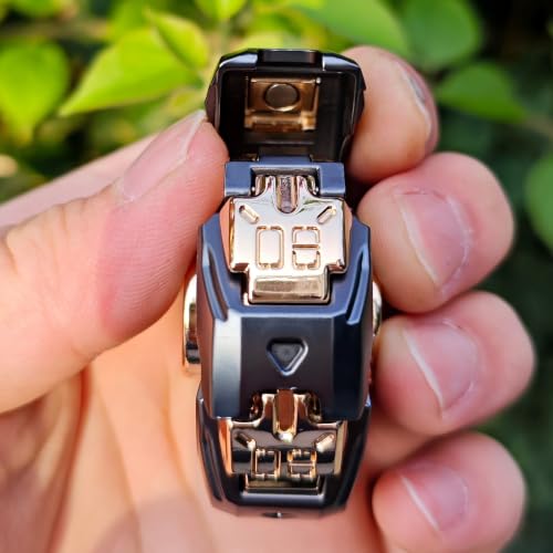 Image of T-Conceal EDC Fidget Sliders Open Armor Spinning TopFidget Toys Stress Relief for Adults Magnetic Metal (Gray Gold)