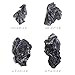 FISCAPE 2-6 Inches Natural Seiryu Stone 4 PCS Aquarium Rocks for Aquascaping, Aquarium Landscaping, Terrariums, Fish Tank Decoration, Vivariums, Paludarium, Reptile and Amphibian Enclosures