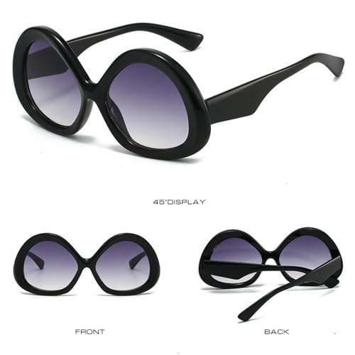 Lunettes de soleil vintage pour femmes aux verres dégradés punk - 6