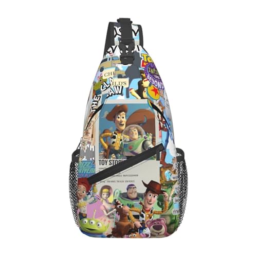 スリングバッグ トイストーリー かわいい 漫画 ウエストバッグ 軽量 大容量 防水 おしゃれ アニメ 斜めがけバッグ チェストバッグ 登山 旅行 人気 ギフト
