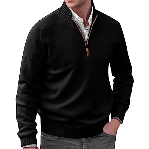 Mens Long Sleeve Sweatshirts 1/4 Zip Up Fishing Running Rash Guard T-Shirts Outdoor Shirts Outdoor Hiking Fishing Shirts