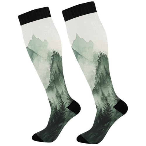 Image of Pigsaly Ceramic Mugs Coffee Cups Womens Knee High Socks Love Compression Socks Athletic Tube Sock Outdoor Sport Socks