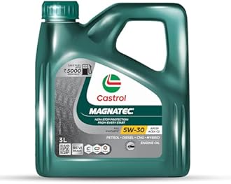 Castrol MAGNATEC STOP-START 5W-30 Full Synthetic Engine Oil for Petrol, Diesel and CNG Cars 3L