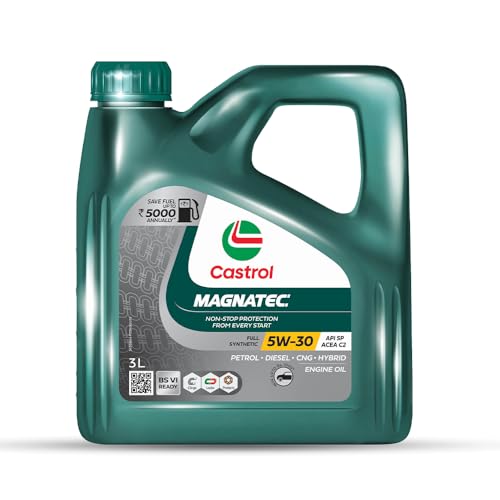 Castrol MAGNATEC STOP-START 5W-30 Full Synthetic Engine Oil for Petrol, Diesel and CNG Cars 3L
