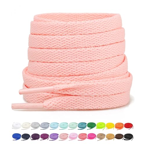 Image of Stepace [2 Pairs Flat Shoe Laces for Sneakers 30 inch-72 inch Length 26 Color Shoelaces