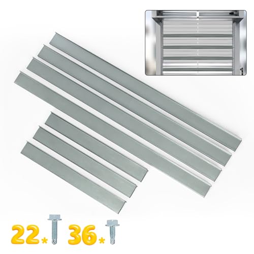 16 Foot Garage Door Strut, Heavy Duty Steel Garage Door Reinforcement Brace, Hurricane, Storm and Wind Protection Support Bracket Kit