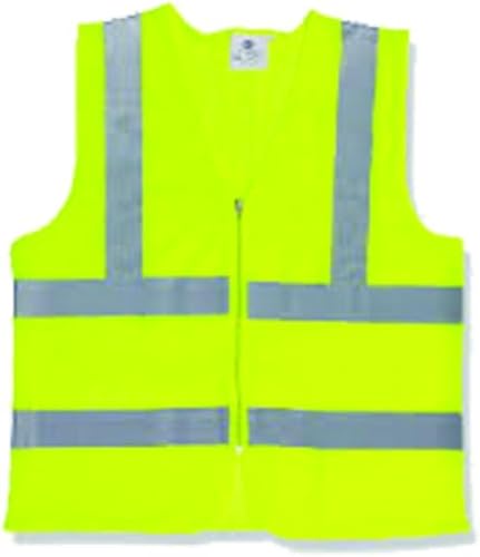 Safety Reflective Vest with 5 cm Reflective Tape, Yellow