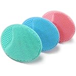 ApLiQ Soft Silicon Body Scrubber for Bathing, Skin Soother Bath Brush, Mini Silicone Scalp Scrubber, Craddle Cap Brush, Kids, Newborn Baby, Toddler Silicone Massage Brush (Pack of 2)
