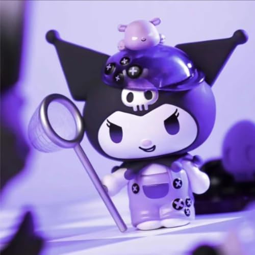 Image of FUNFOB Kuromi Action Figure Height - 7.5cm to 8.5cm Sanrio Toys PVC Multicolour | Kuromo Hollowen Purple A