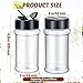 Jadive 36 Pcs 5.5 oz Plastic Spice Jars with Shaker Lids Clear Spice Bottles Plastic Seasoning Containers Empty Shaker for Kitchen Storing Herbs Seasoning Powders Pepper Dry Goods (Black)