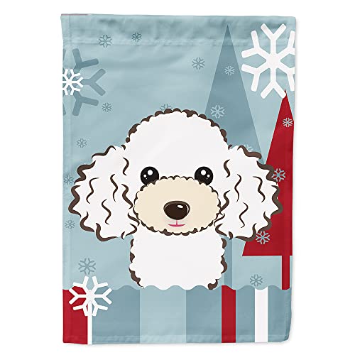 Drapeau Caniche Blanc résistant aux intempéries pour façade et jardin - 2