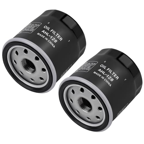 AHL Oil Filter 49065-0724 49065-7010 Compatible with KAWASAKI FH381,430V,480V,541V,580V,FH601D,601V,641V,FH680D,680V,FH721D,721V,770D,FJ180V, FX751V,801V,Club Car 1016467,120-634,4 Stroke Engine,2pcs