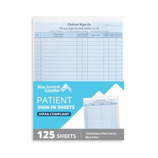 HIPAA Compliant Patient Sign In Sheets