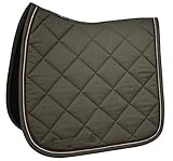 Clásico pespunte 10 x 10 TIM´S - Mantilla de Doma para Caballo, Color Verde, Gris, Negro y Burdeos