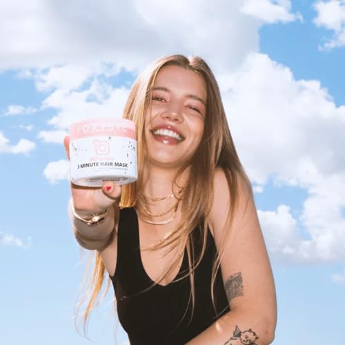 FoxyBae 3-Minute Hair Mask - with Biotin - for Dryness, Damage, Growth - Deep Conditioning, Hydrating, Moisturizing - Insta-Bae - 7 Fl Oz