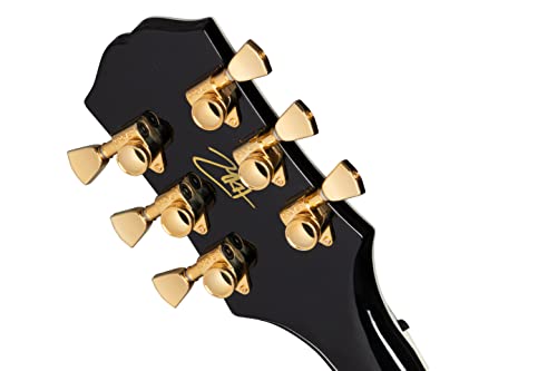 Epiphone Matt Heafy Les Paul Custom Origins (avec coque dure) Ebony - Les Beatles, Paul McCartney, John Lennon, RIngo Starr, George Harrison Epiphone Matt Heafy Les Paul Custom Origins (avec coque dure) Ebony – Image 6
