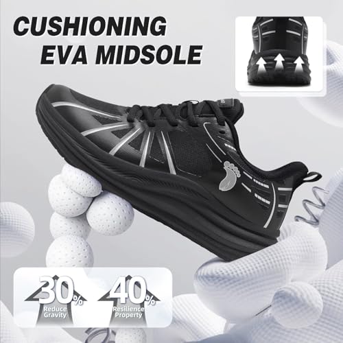 Men's Orthopedic Road Running Shoes: Comfortable Casual Arch Support Plantar Fasciitis Orthotic Sport Sneakers, Supportive Athletic Tennis Working Walking Shoes for Foot Heel and Pain Relief4