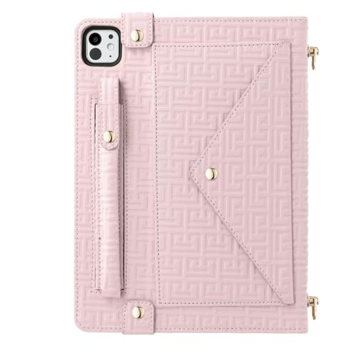 Étui en cuir iPad mini 1/2/3 rose haut de gamme avec clapet intelligent