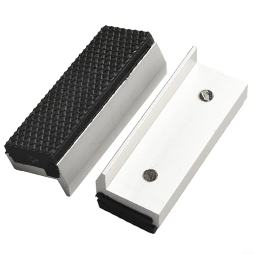 Sisinkal Ganasce protettive in alluminio morbido, multiuso, protezione magnetica per morsa in metallo, legno, plastica, tubi da banco (20,3 cm)