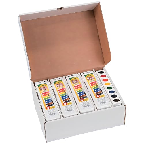 Crayola Watercolor Paint Tray Refills, 8 Classic Colors per Tray, Bulk Classpack for Kids, School & Art Projects