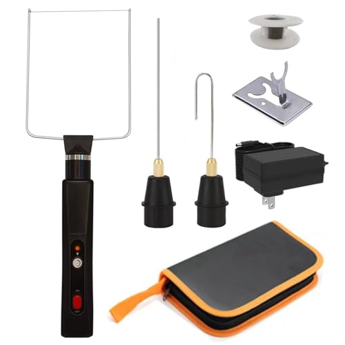 Aolawco Cortador eléctrico de poliestireno 3 en 1 con 3 cuchillas de hilo de resistencia de nicromo de 10 m