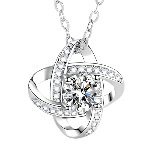 Collier cœurs entrelacés femme pour offrir un cadeau d'anniversaire romantique