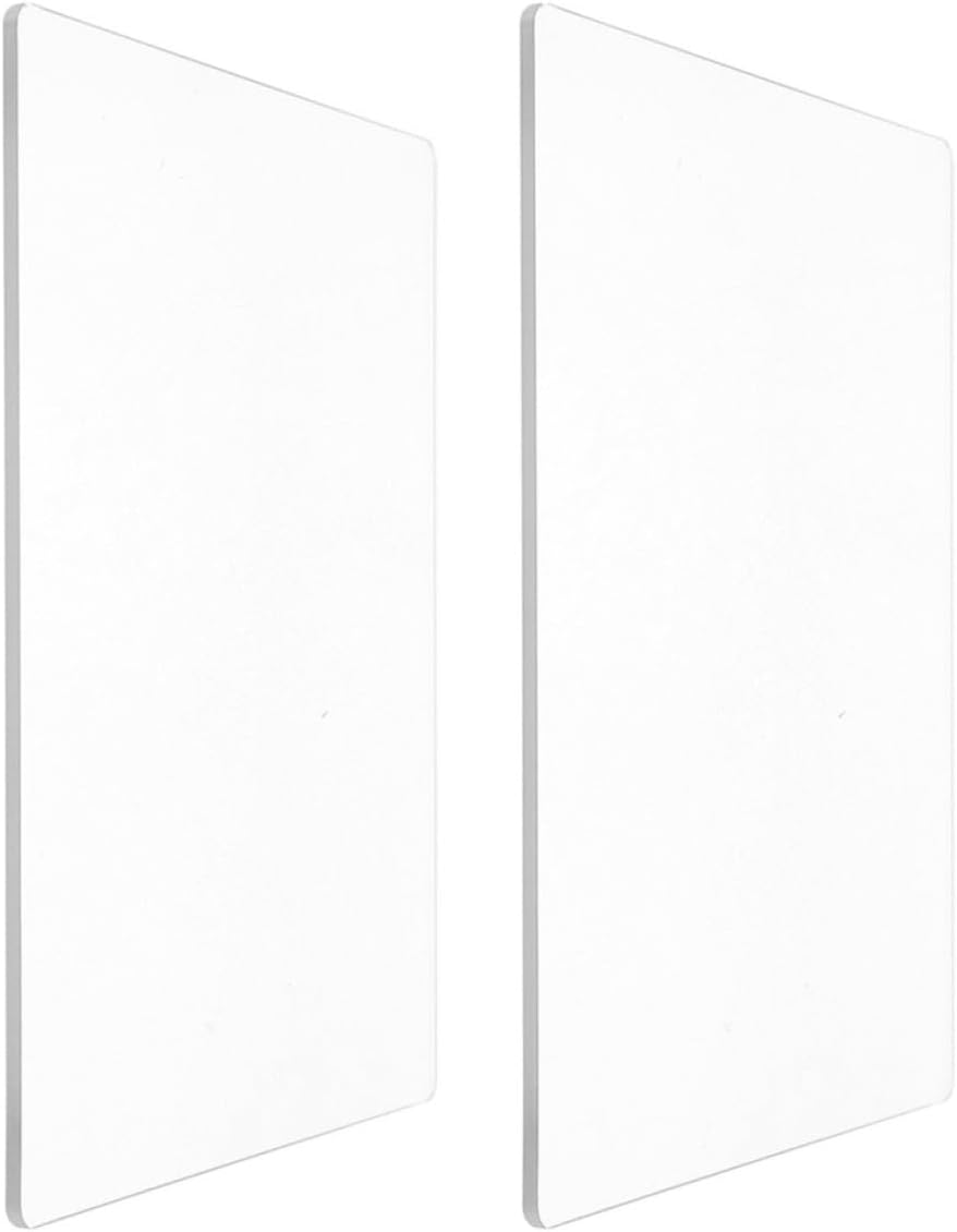 2pcs Acrylic Embossing Cutting Plates for Scrapbooking Crafters