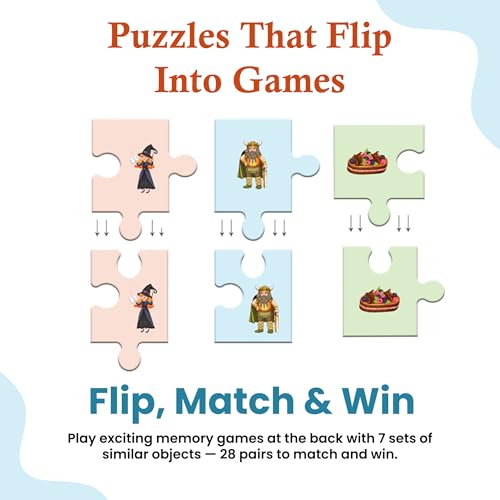 Image of I Can Solve On My Own - Jigsaw Puzzle Set of 4-60 Pieces for Kids 3+ Years | Educational Puzzle for 3 Year Old | Preschool Activity for Boys & Girls | Memory & Visual Learning