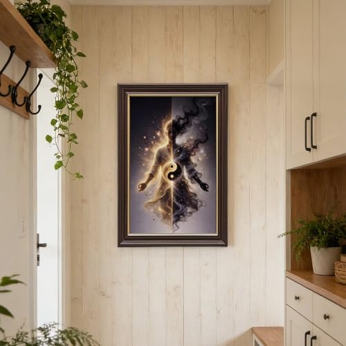 Tableau Yin-Yang pour transformer un mur vide en espace zen - 6