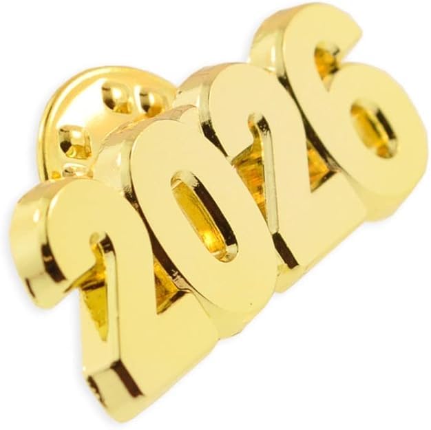 Image of PinMart Gold Year Lapel Pin
