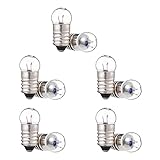 ✅ für E10 LED-Lampen. VILLCASE 10 Stücke E10 LED- Birnen 2. 5V 0. 3A Weiße LED- Birnen Old- Fashioned Taschenlampe Lampe für Schulphysik Experiment Student