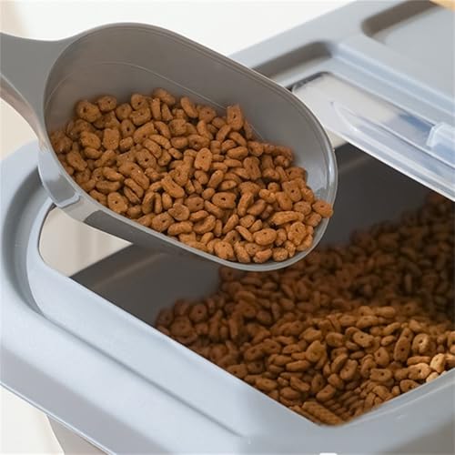 Poo4kark Robuster Kunststoff-Spatel für EIS Lebensmittel in der Küche, Mehrzweck- für Mehl Hundefutter, Kochen zu Hause (Grey, 23.5X8.5X5.4)