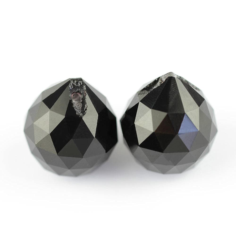 15mm-40mm 1 Stück/10 Stück Kristalle Glaskugel Für Kronleuchter Shinning Prisma Sonnenfänger-schwarz_40mm 10 Stück