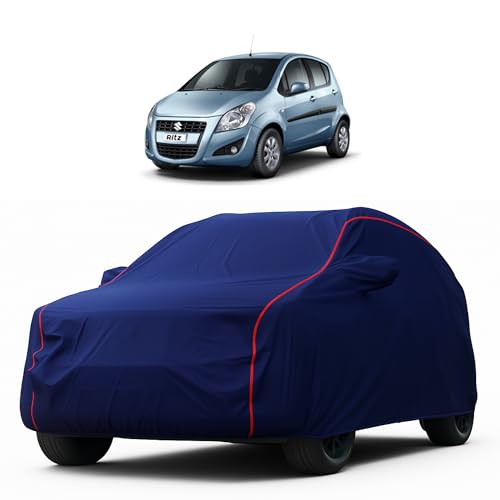 Image of Heavy-Duty Car Cover for Compatible with Maruti Ritz (2009 to 2025 All Models) Deluxe Car Protection Cover - Waterproof & UV-Resistant All-Season Exterior Protection