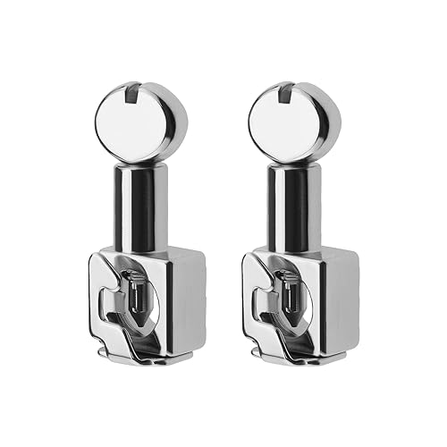 SG Store 2 abrazaderas de aguja metal con mango giratorio para accesorios de máquina de coser doméstica, accesorios de repuesto, color plateado