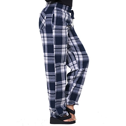 Image of Womens Multicolor Cotton Checkered Pyjama | Checks Pajama for women with Elastic & Drawstring Plus Size (S TO 8XL)