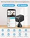 WeChip Mini Kamera, 2K HD Überwachungskamera Innen Für Live Übertragung Handy APP,WiFi & Bluetooth Kamera Nachtsichtkamera mit Bewegungsmelder, 21 Tage Batterielaufzeit, SD/Cloud-Speicherplatz