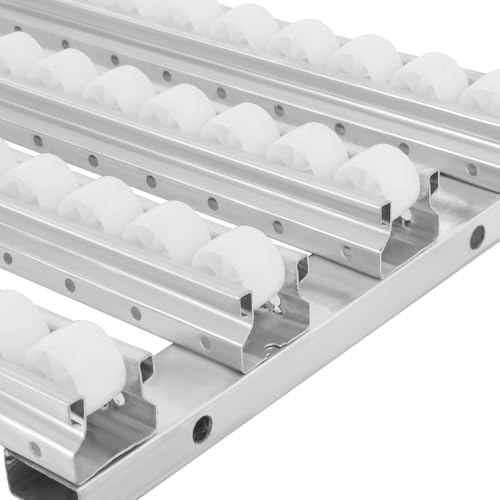 Light-Duty Gravity Conveyor, Collocatable Conveyor Roller with Locking Screws, 78.74x11.81in Foldable Unpowered Conveyor Belt Table Roller Cargo Unloading Slide Strong Load-Bearing Capacity - Thumbnail 7