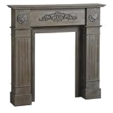 AUBRY GASPARD   Manteau de Cheminée en Bois Vieilli   Dimensions 100 x 19 x 100 cm   Style Victorien Classique   Livré en Kit   Élément Décoratif et Raffiné pour Salon   Poids 8 kg