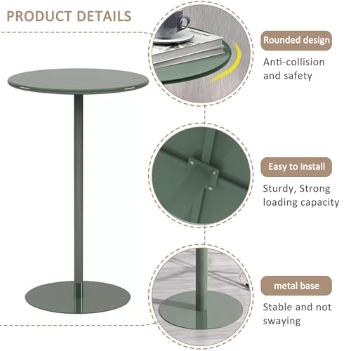 Table de Salle à Manger ronde en fer forgé durable