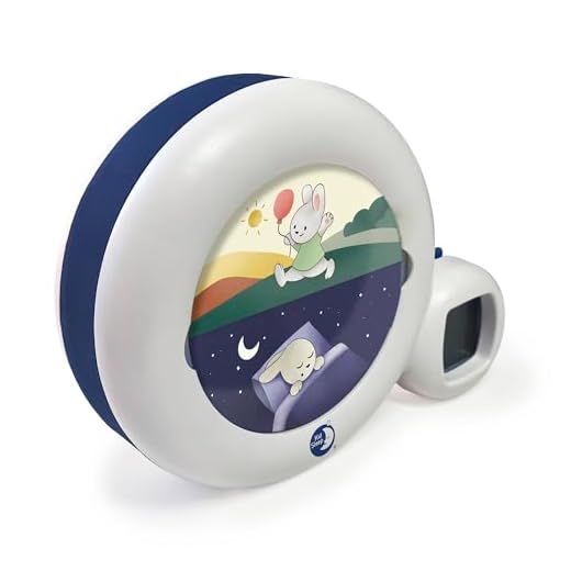 Réveil Enfant Educatif - Jour/Nuit - Musical - Lumineux - 3 Fonctions : Veilleuse, Indicateur & Réveil - Mixte : Fille et Garcon - Secteur ou Pile - Moon 3 en 1 - Blanc - Pabobo x Kid Sleep