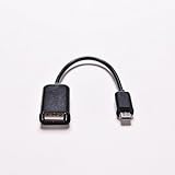  DITM® Cable Adaptateur USB A Femelle - USB Micro B Male OTG USB Host pour tablettes et Smartphones avec Port Micro USB OTG tels Samsung, Sony (1 Pièce, Noir)