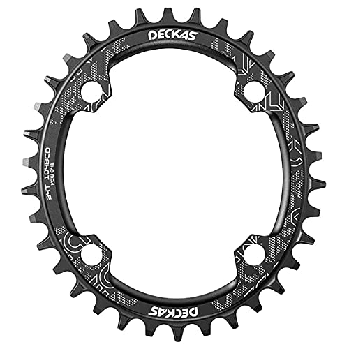 BestPartsCom Elite 104mm BCD 32T 34T 36T 38T Narrow Wide Single Chainring Round Oval 1X System AL7075 CNC Ultralight Bicycle Chainwheel Single Chain Ring fit MTB XC Trail (Black Oval, 34T)